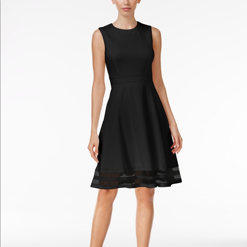 NWT Calvin Klein Black fit & flare dress size 22w